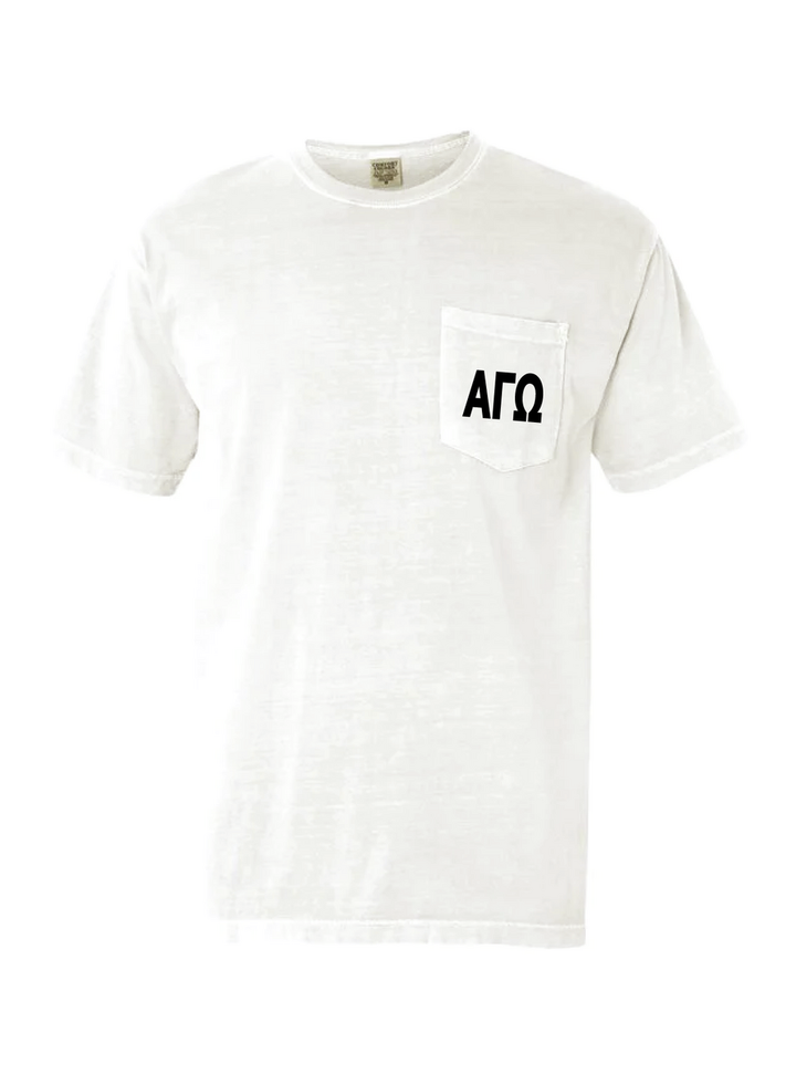 Alpha Gamma Omega Wave Pocket Tee