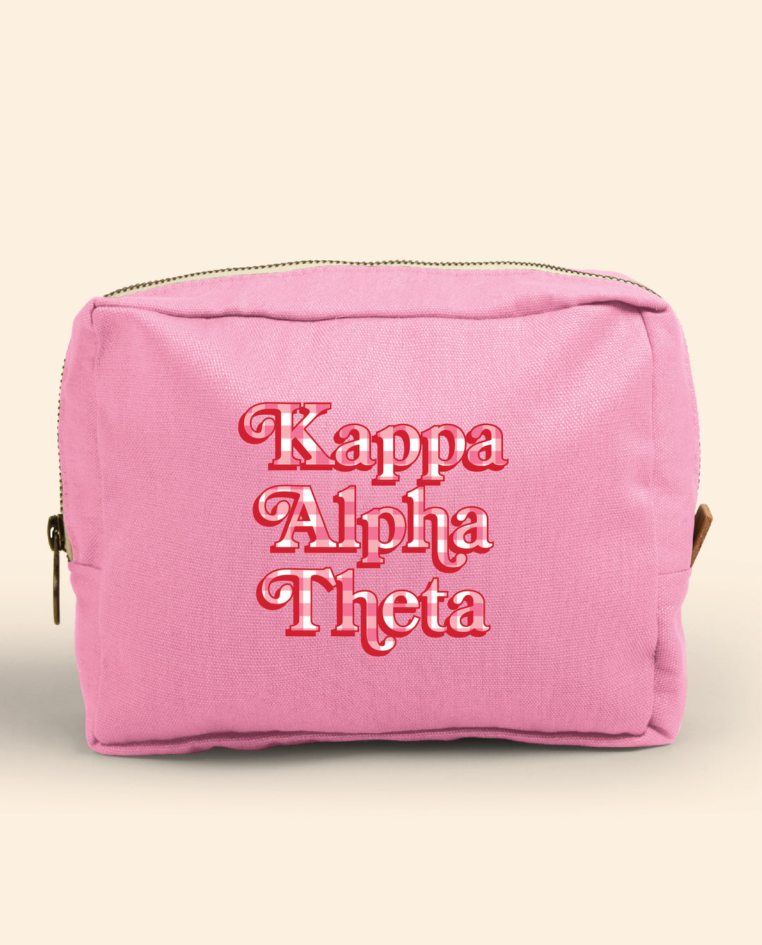 Gingham Print Sorority Make-Up Pouch