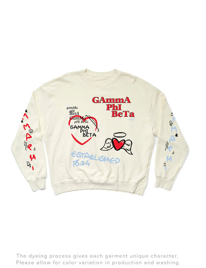 Vanilla Ice Graffiti Sorority Light Weight Crewneck