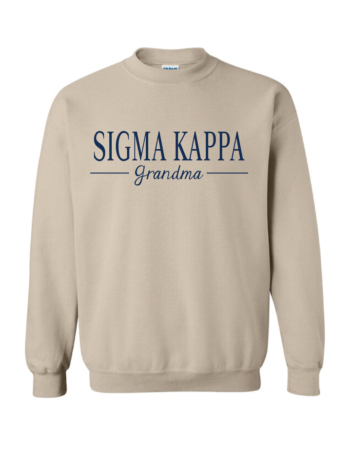 Simple Sorority Grandma Crewneck