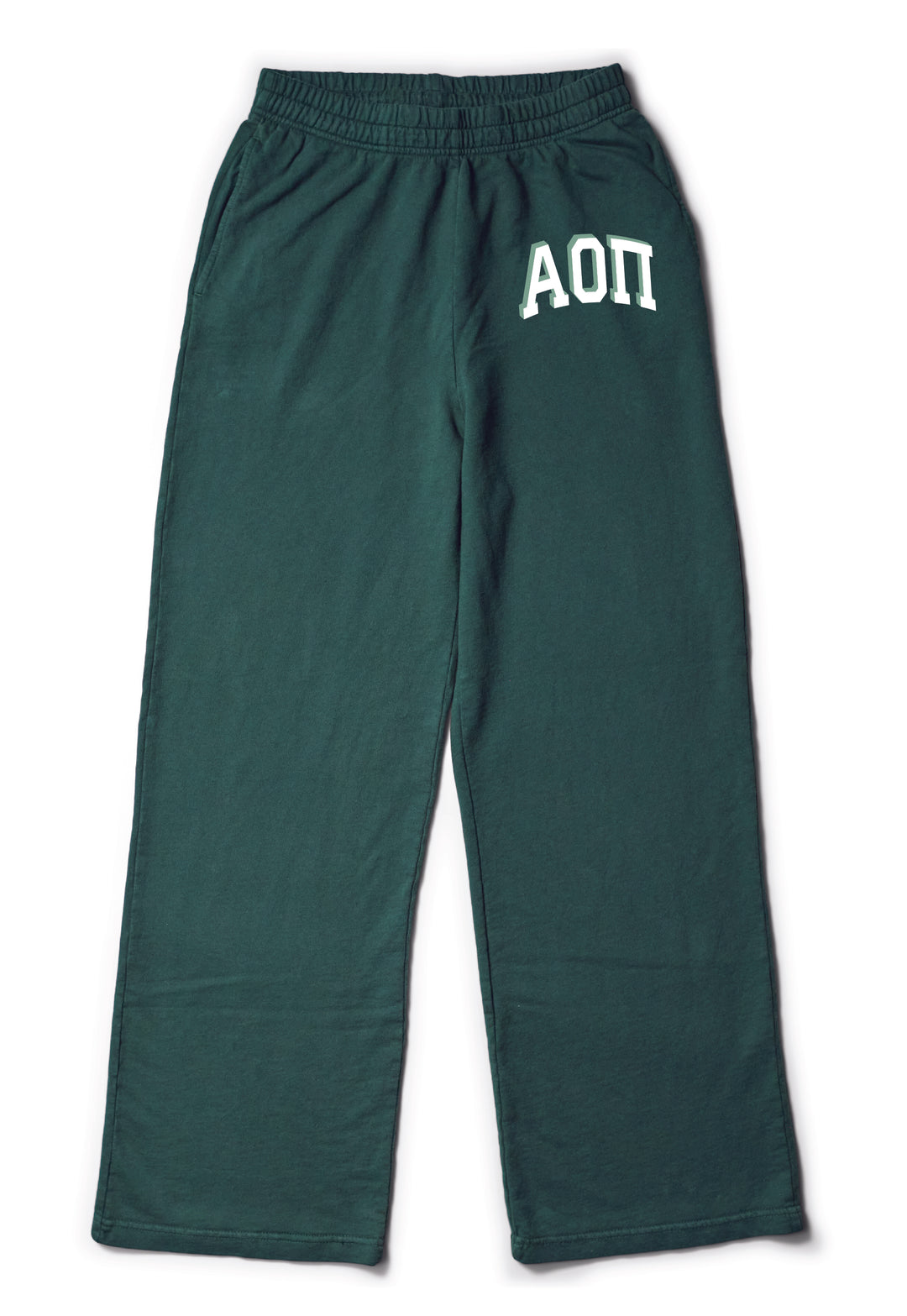 Alpine Greek Letter Matching Set Light Weight Wide Leg Sweatpants - 2XL