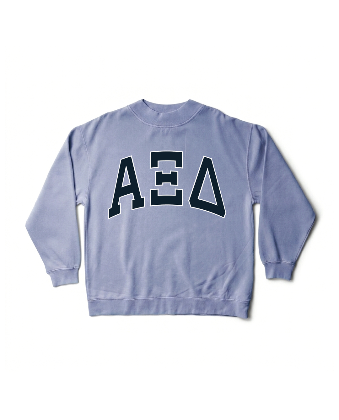 Greek Letters Mock Neck Sorority Crewneck