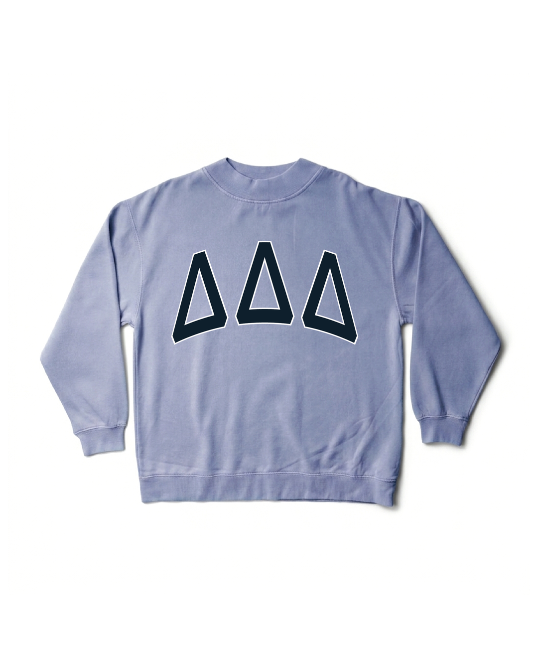 Greek Letters Mock Neck Sorority Crewneck