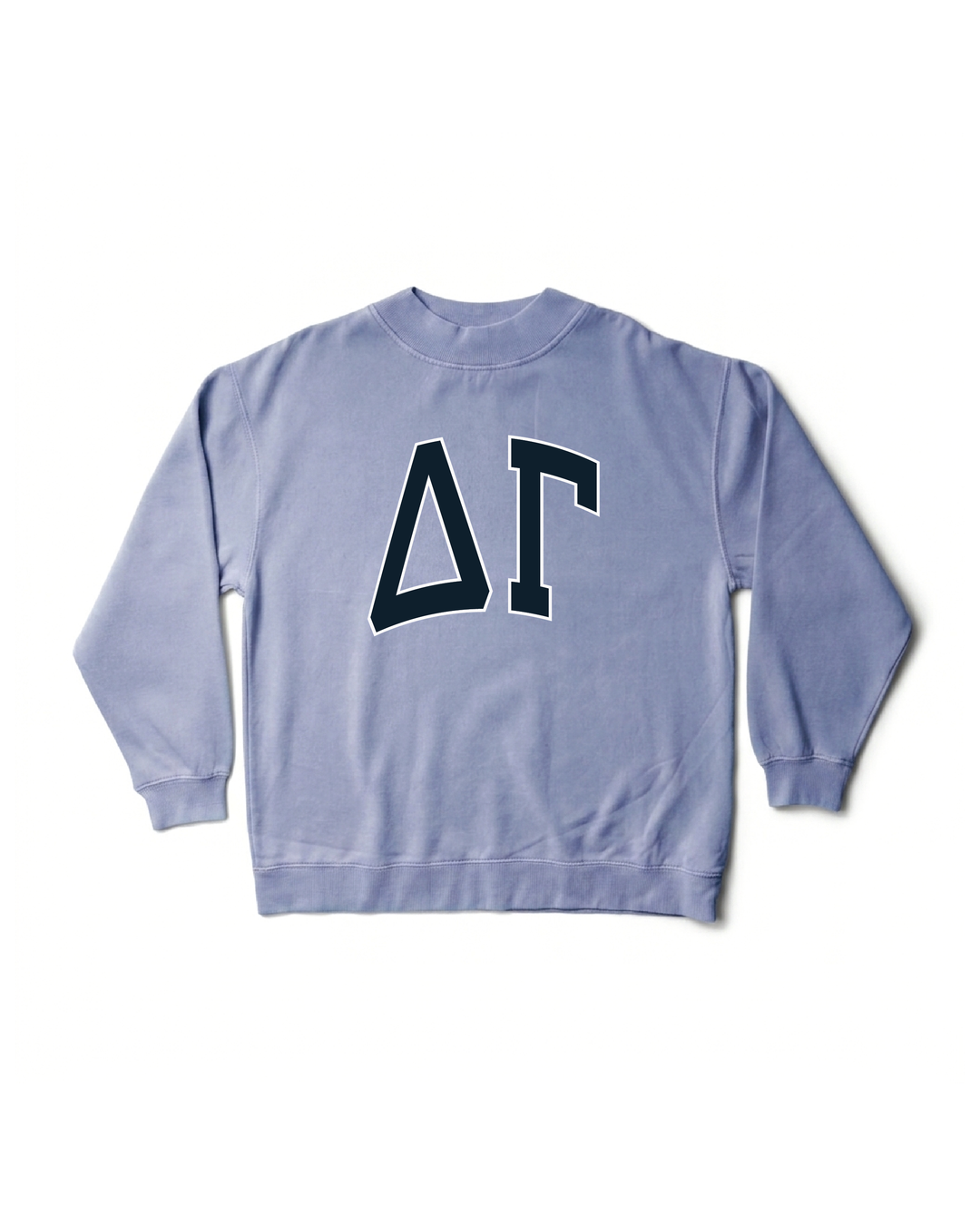 Greek Letters Mock Neck Sorority Crewneck