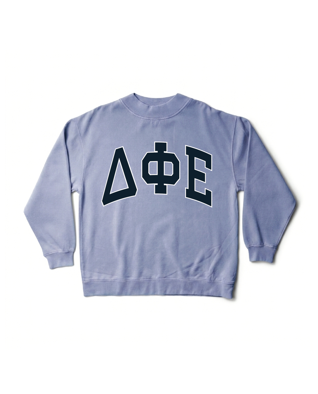 Greek Letters Mock Neck Sorority Crewneck