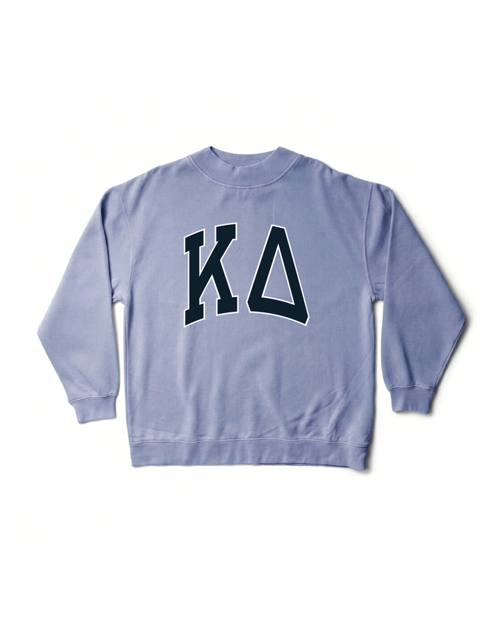 Greek Letters Mock Neck Sorority Crewneck