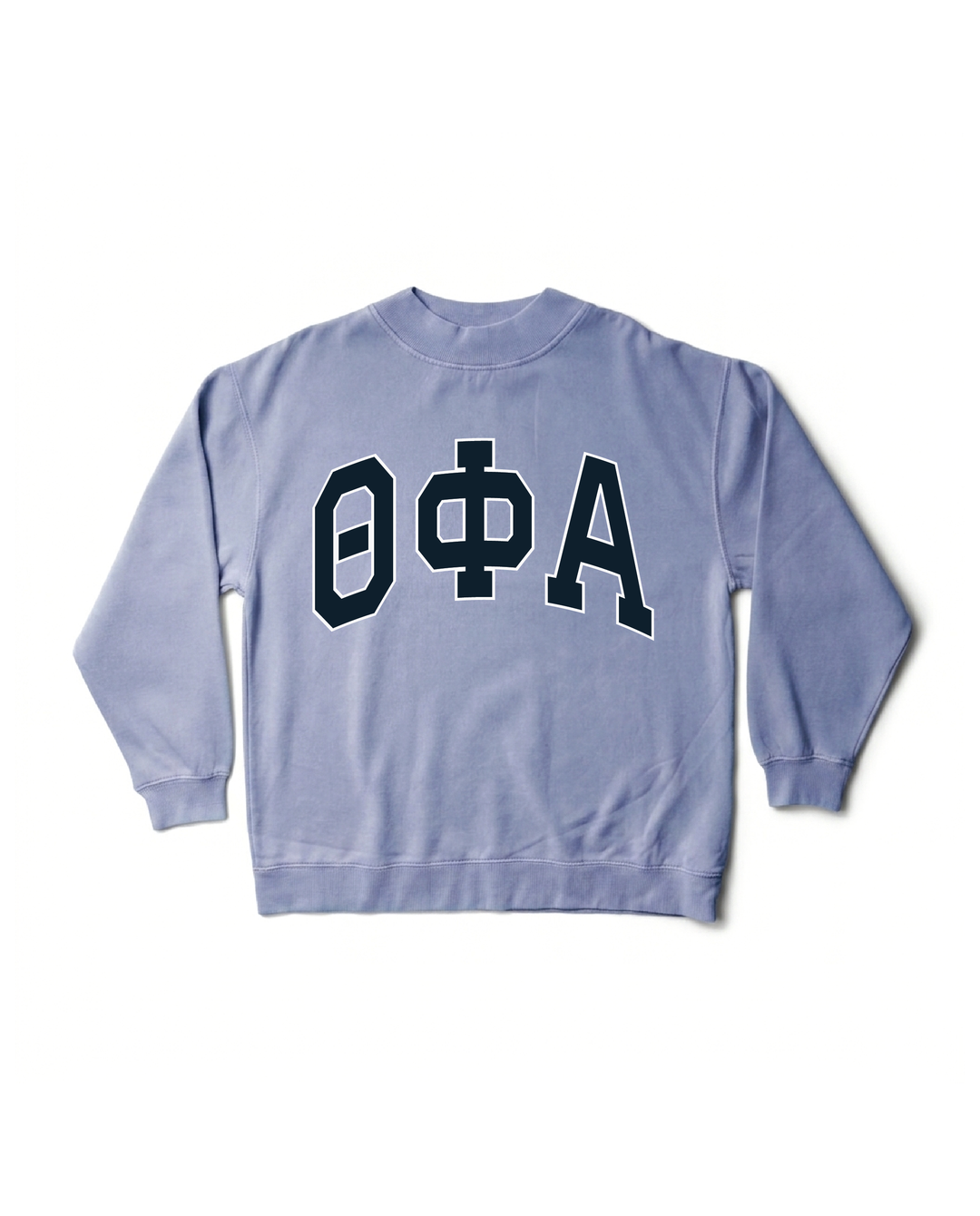 Greek Letters Mock Neck Sorority Crewneck