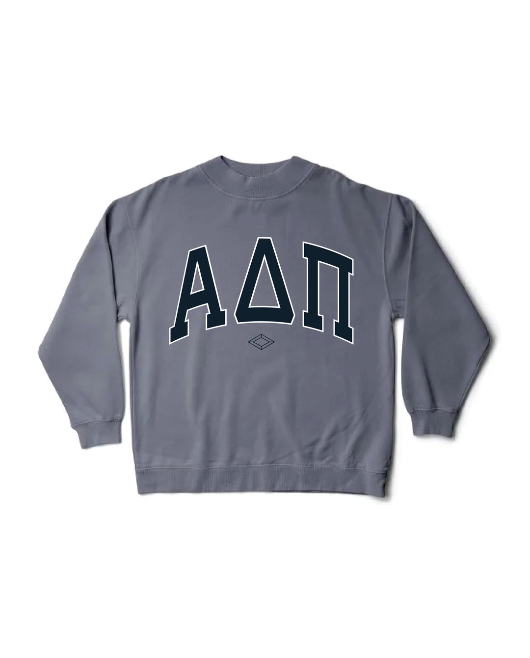 Alpha Delta Pi Greek Letter Mock Neck Crewneck