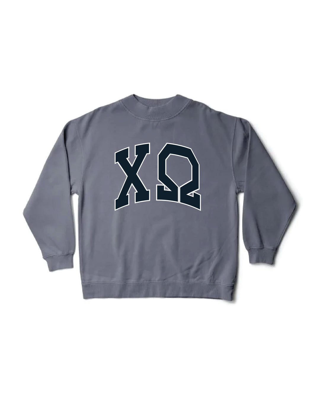 Chi Omega Greek Letter Mock Neck Crewneck