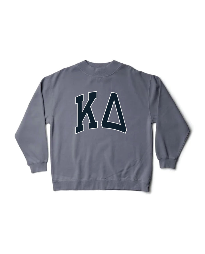 Kappa Delta Greek Letter Mock Neck Crewneck