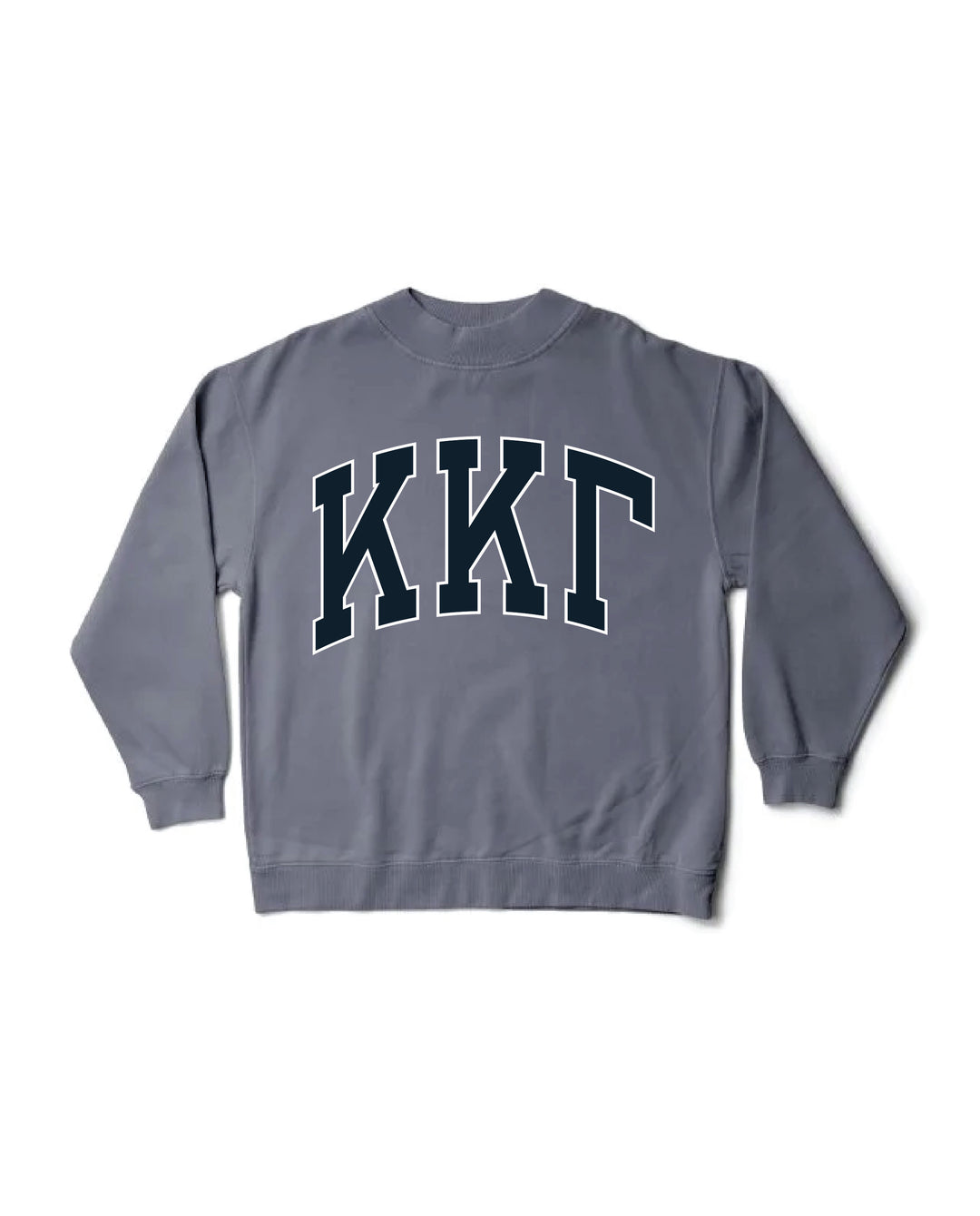 Greek Letters Mock Neck Sorority Crewneck