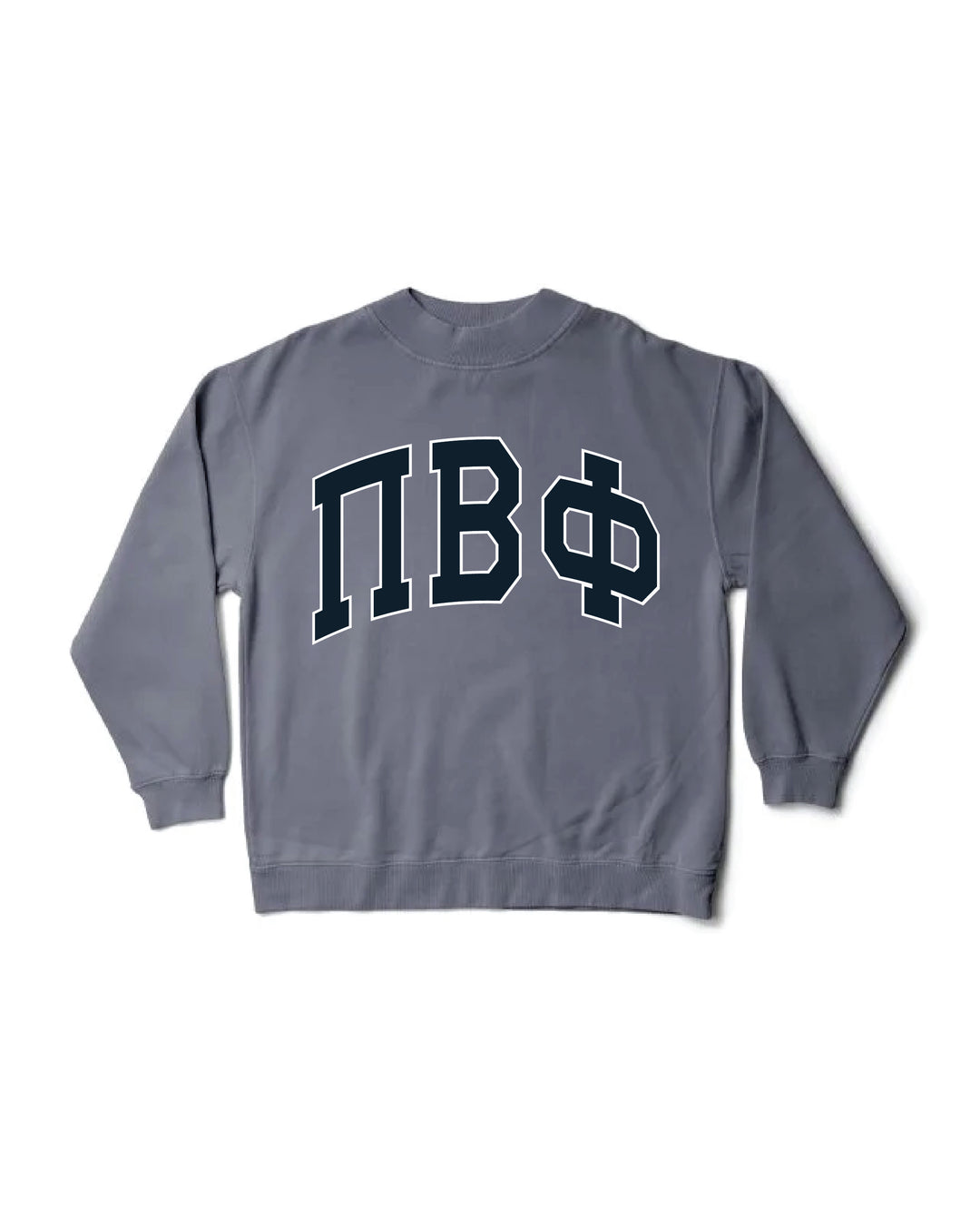 Greek Letters Mock Neck Sorority Crewneck