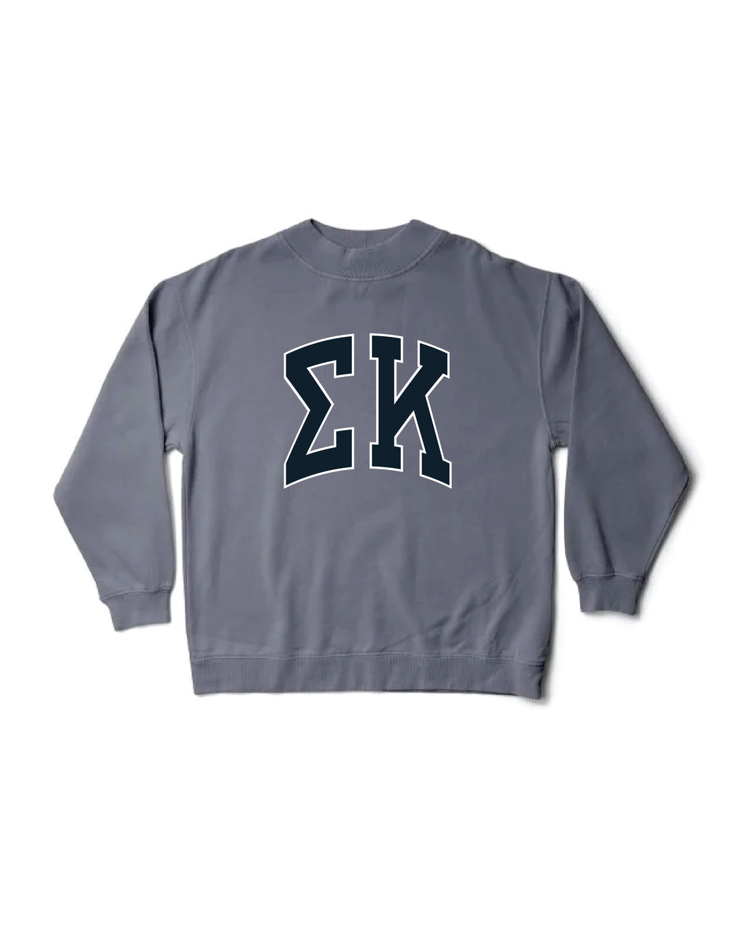 Greek Letters Mock Neck Sorority Crewneck