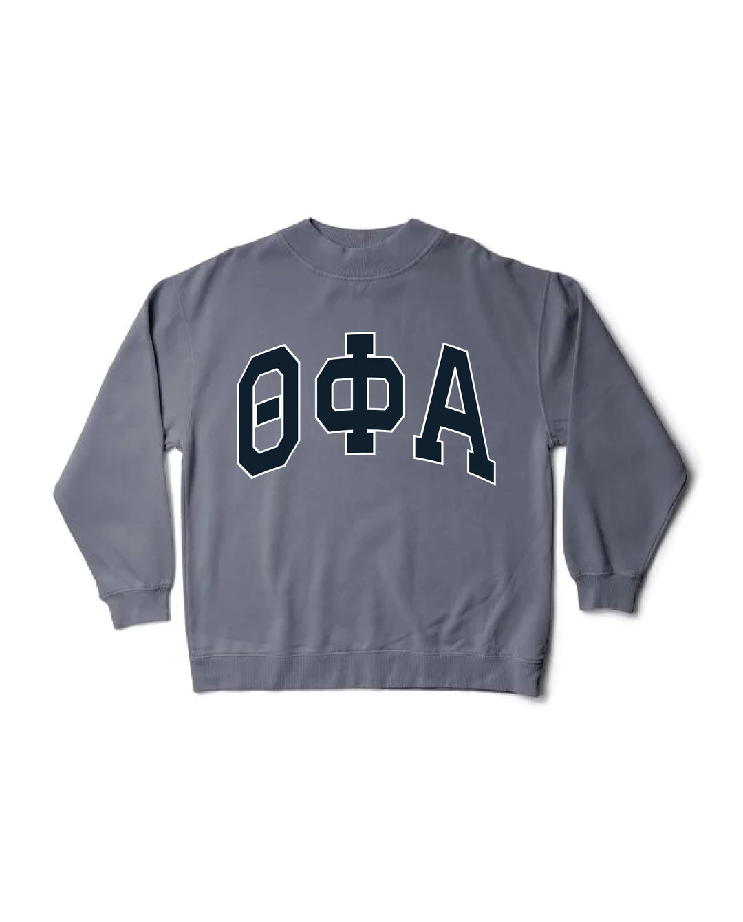 Greek Letters Mock Neck Sorority Crewneck