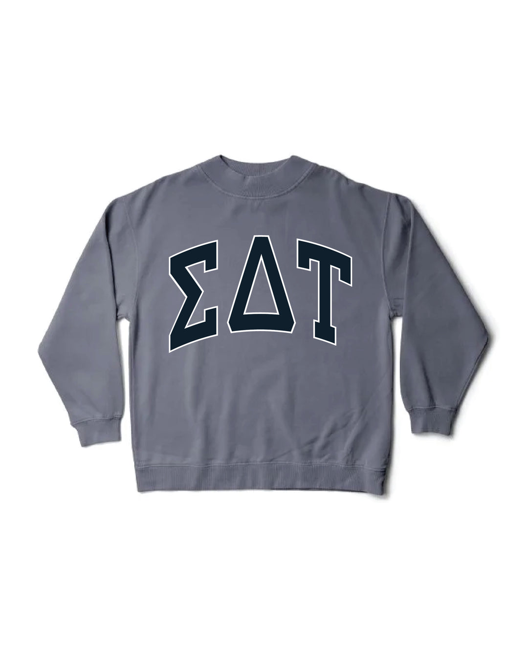 Sigma Delta Tau Greek Letter Mock Neck Crewneck
