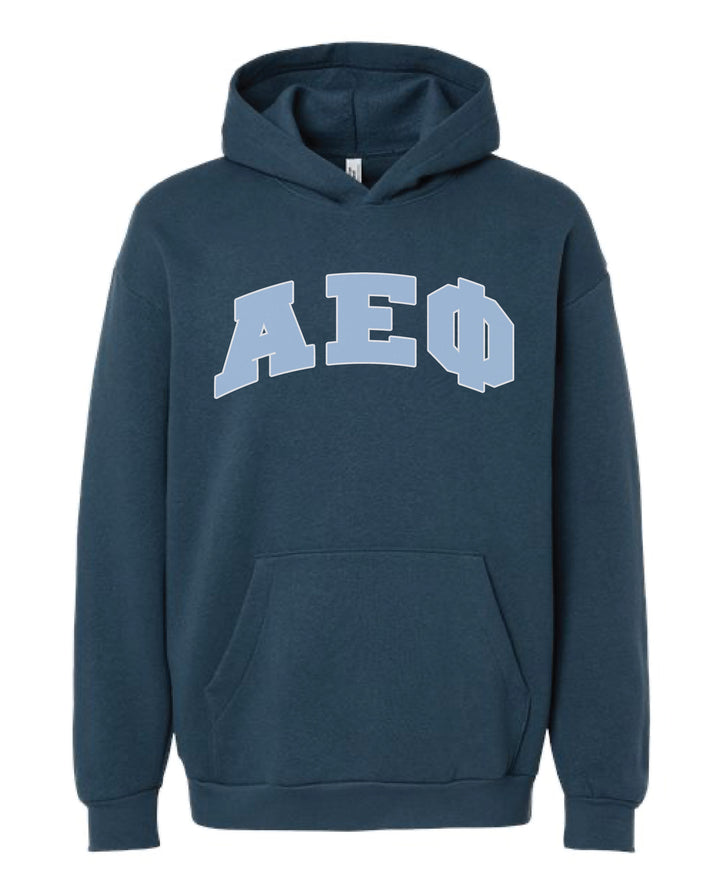 Greek Letter Sea Blue Sorority Hoodie