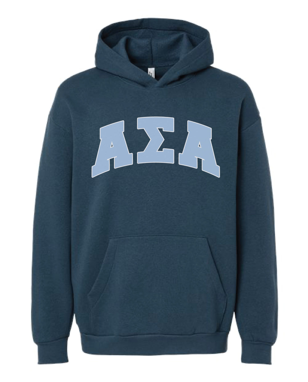 Greek Letter Sea Blue Sorority Hoodie