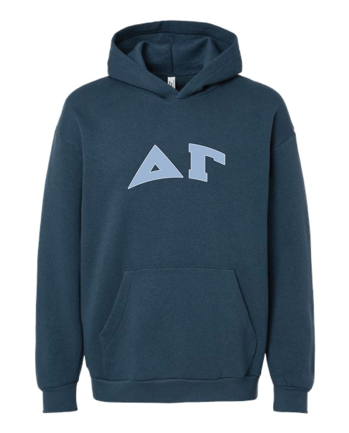 Greek Letter Sea Blue Sorority Hoodie