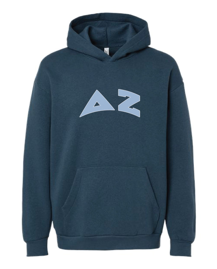 Greek Letter Sea Blue Sorority Hoodie - 2XL - 3XL