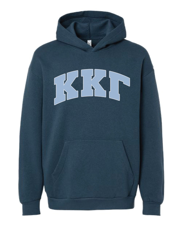 Greek Letter Sea Blue Sorority Hoodie