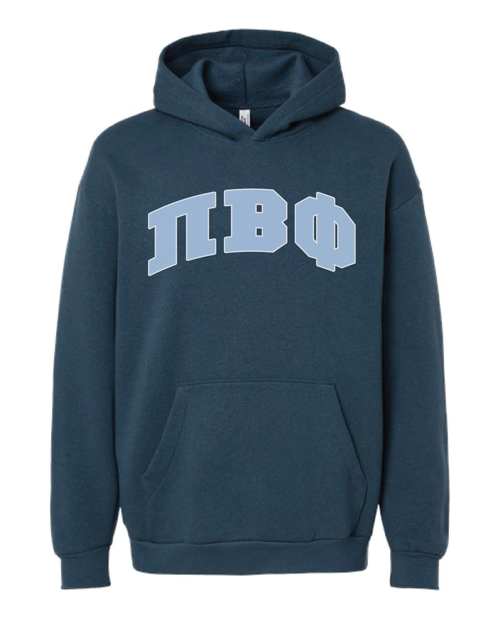 Greek Letter Sea Blue Sorority Hoodie - 2XL - 3XL