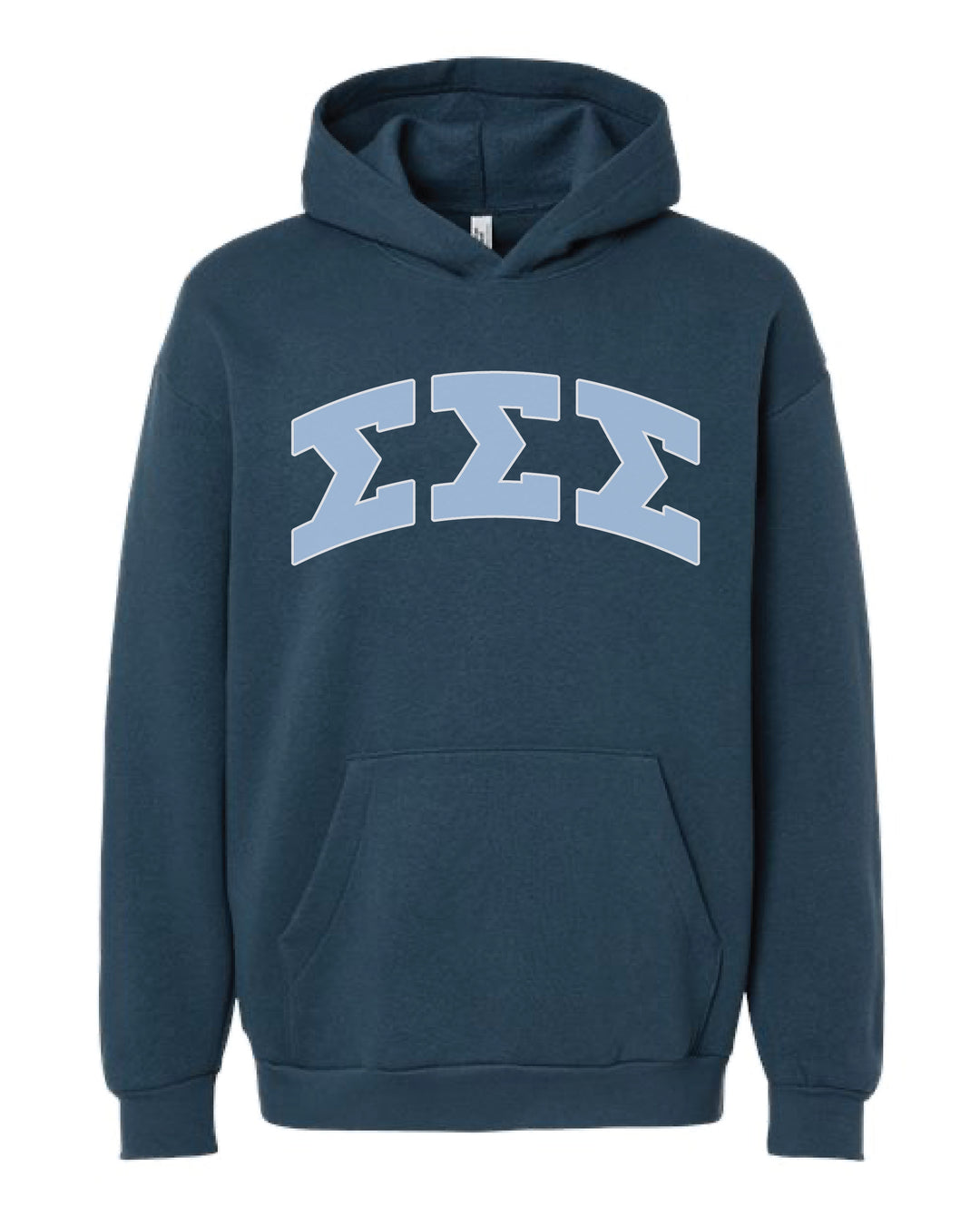 Greek Letter Sea Blue Sorority Hoodie