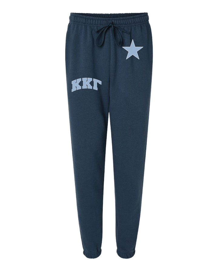 Greek Letter Sea Blue Sorority Joggers