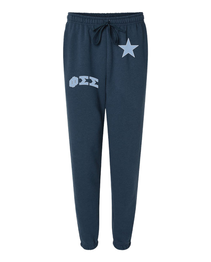 Greek Letter Sea Blue Sorority Joggers