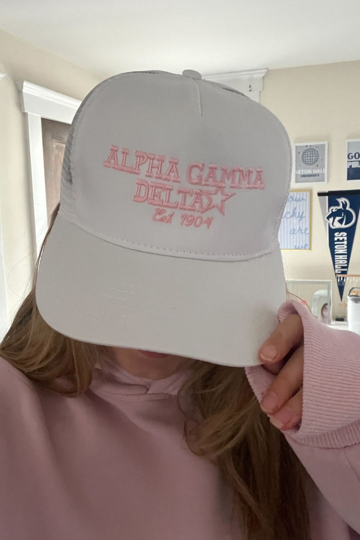 Embroidered Star Sorority Trucker Hat