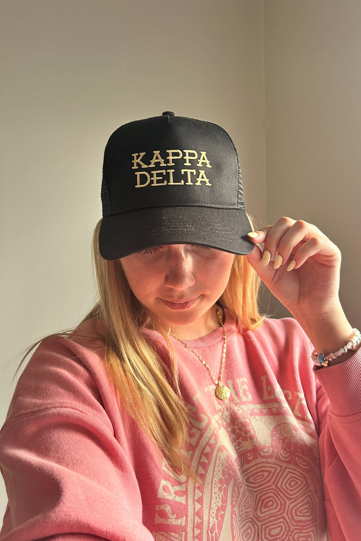 Western Embroidered Sorority Trucker Hat