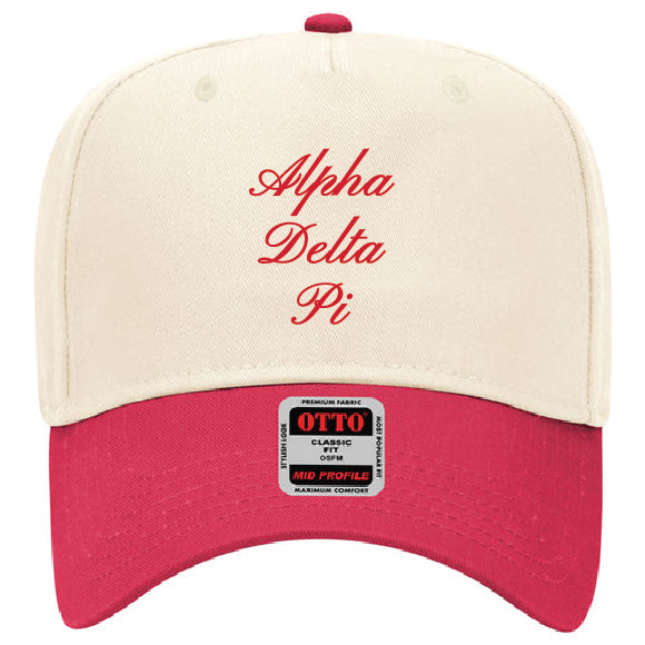 Script Embroidered Sorority Hat