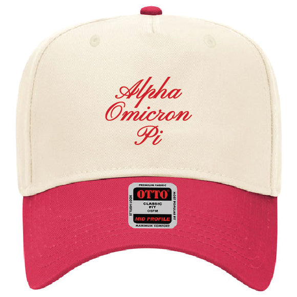 Script Embroidered Sorority Hat