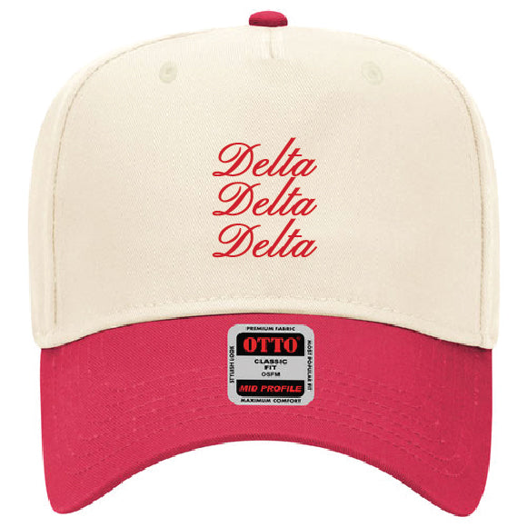 Script Embroidered Sorority Hat