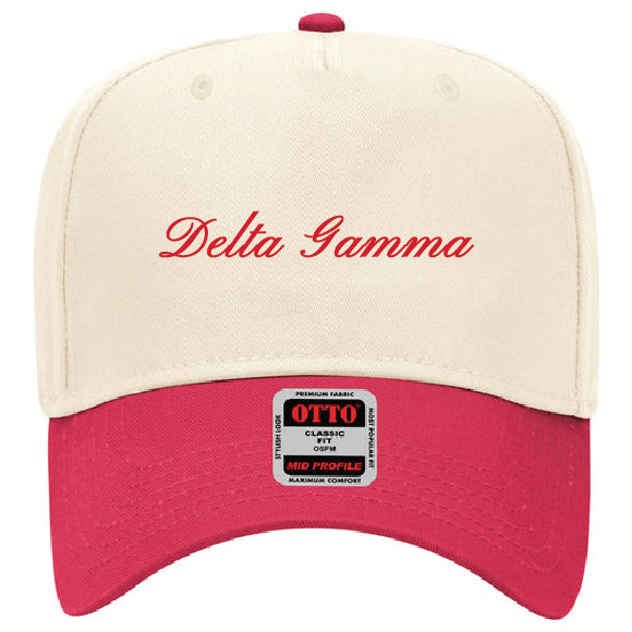 Script Embroidered Sorority Hat