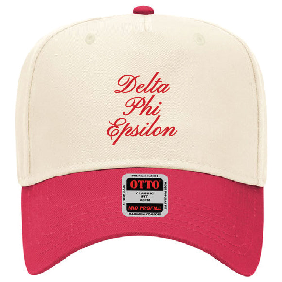 Script Embroidered Sorority Hat