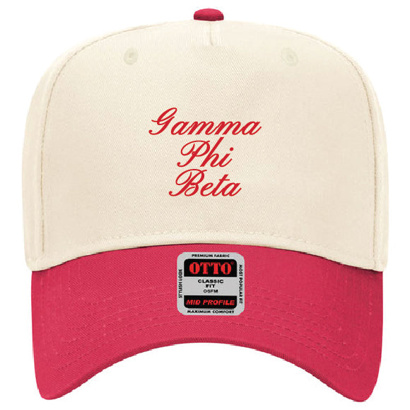 Script Embroidered Sorority Hat