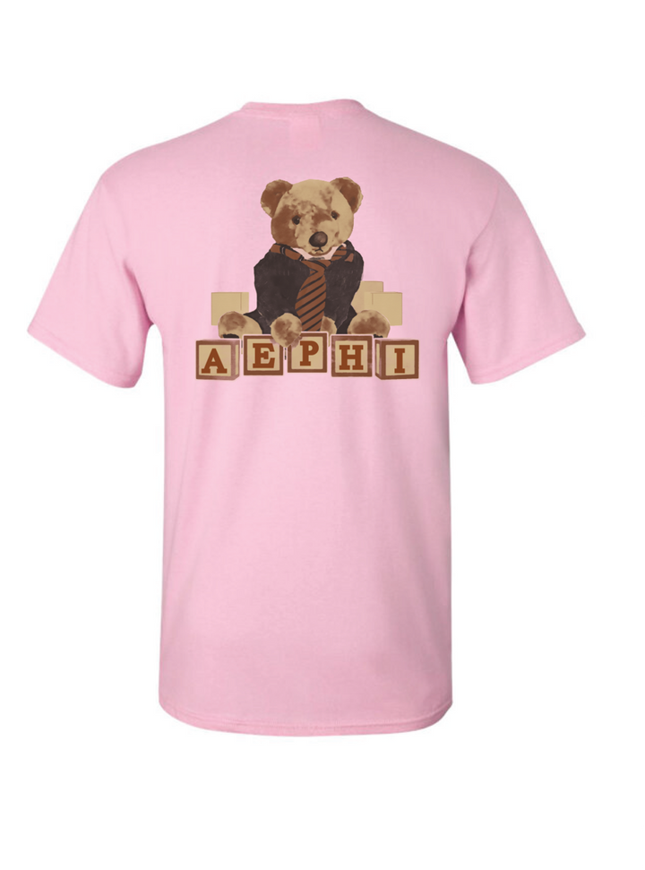 Binghamton AEPHI Teddy Tees - Light Pink