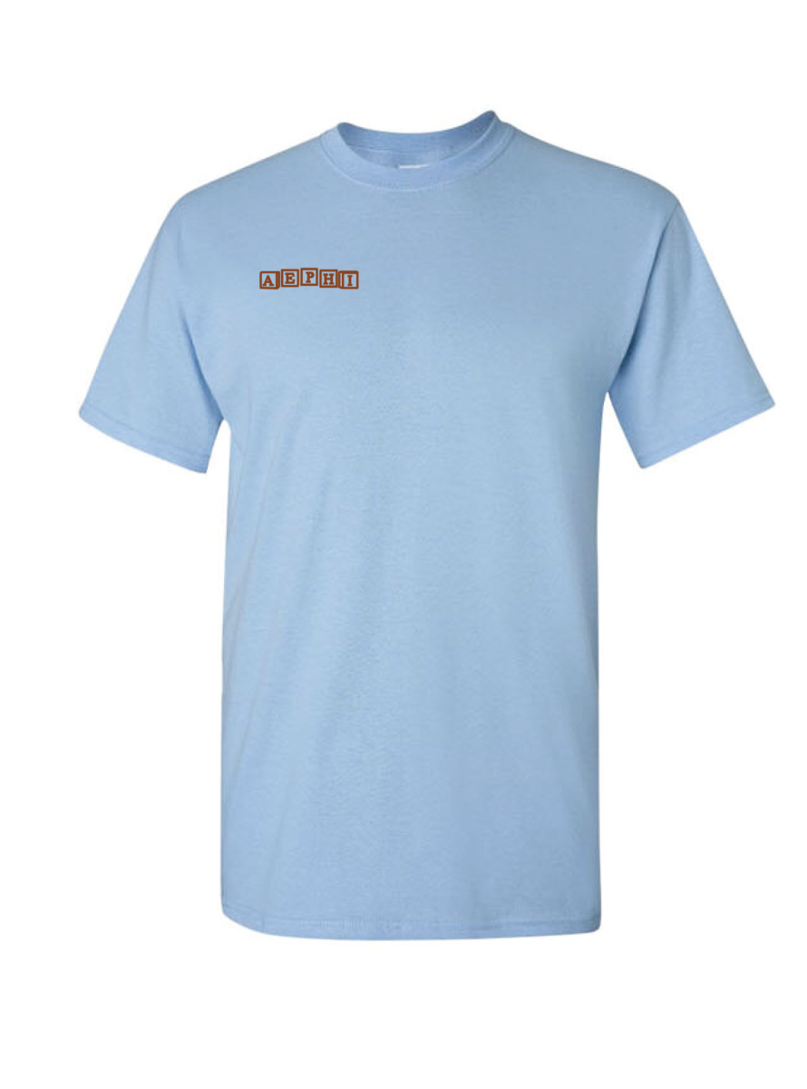 Binghamton AEPHI Teddy Tees - Light Blue