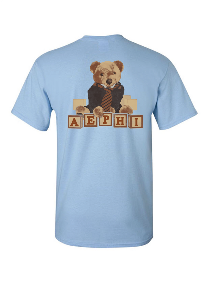 Binghamton AEPHI Teddy Tees - Light Blue
