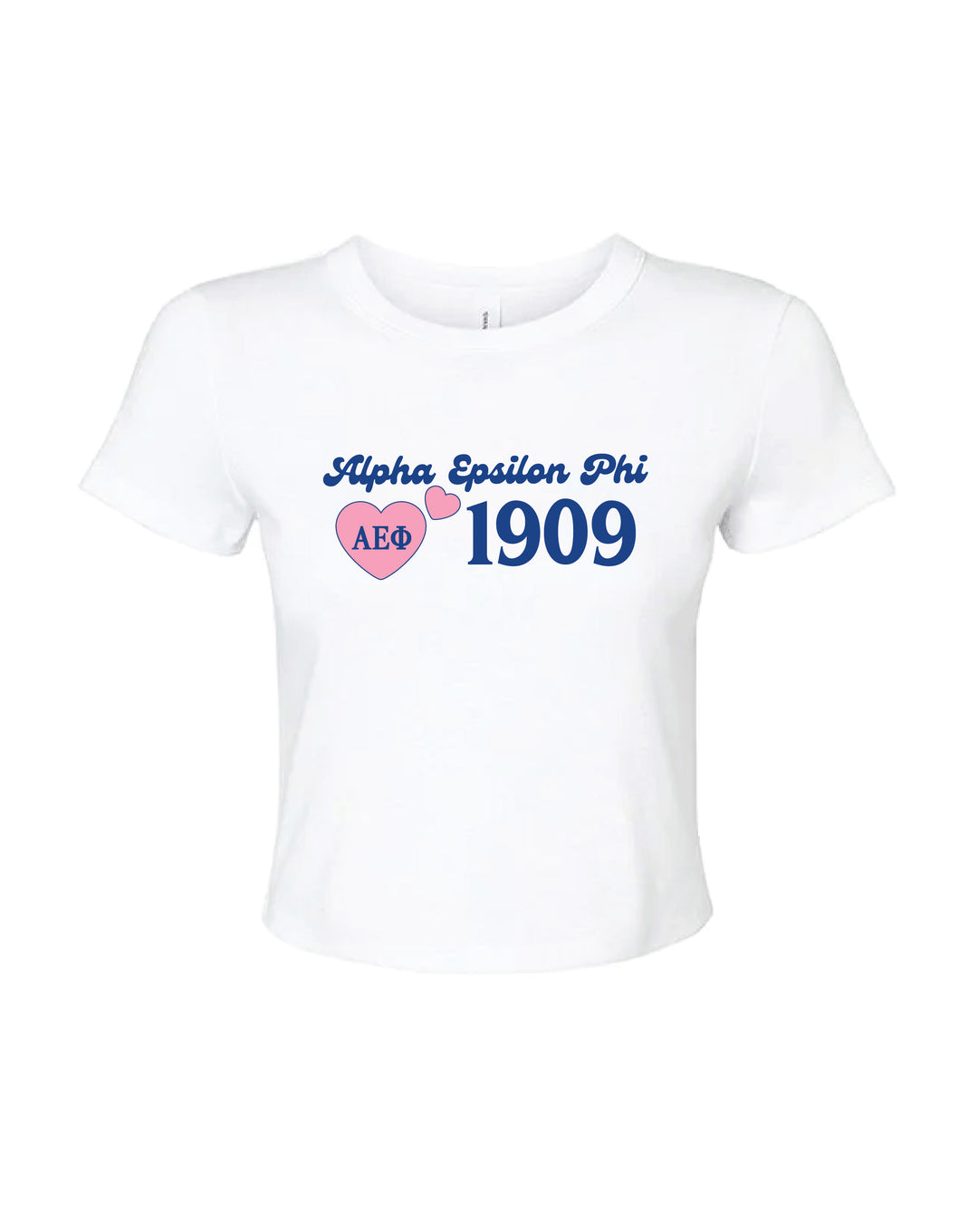 Pink Heart Sorority Baby Tee