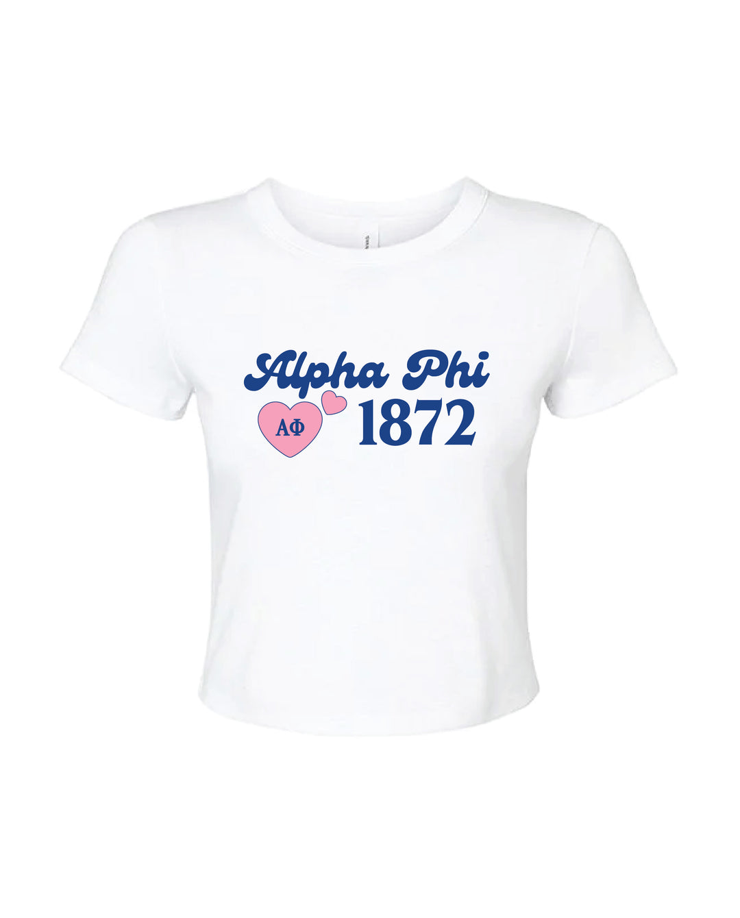 Pink Heart Sorority Baby Tee