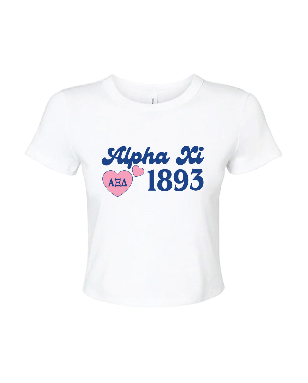 Pink Heart Sorority Baby Tee