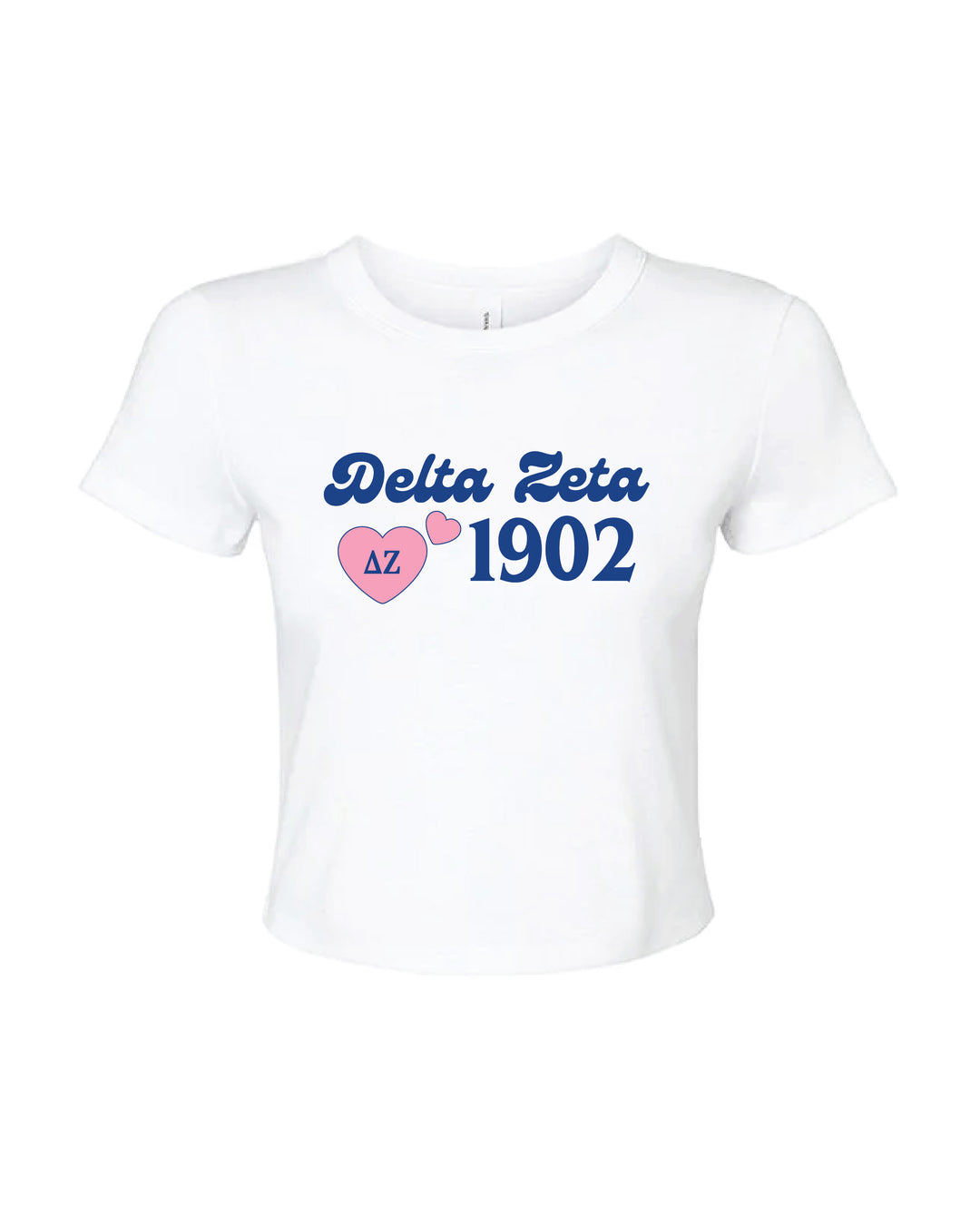 Pink Heart Sorority Baby Tee