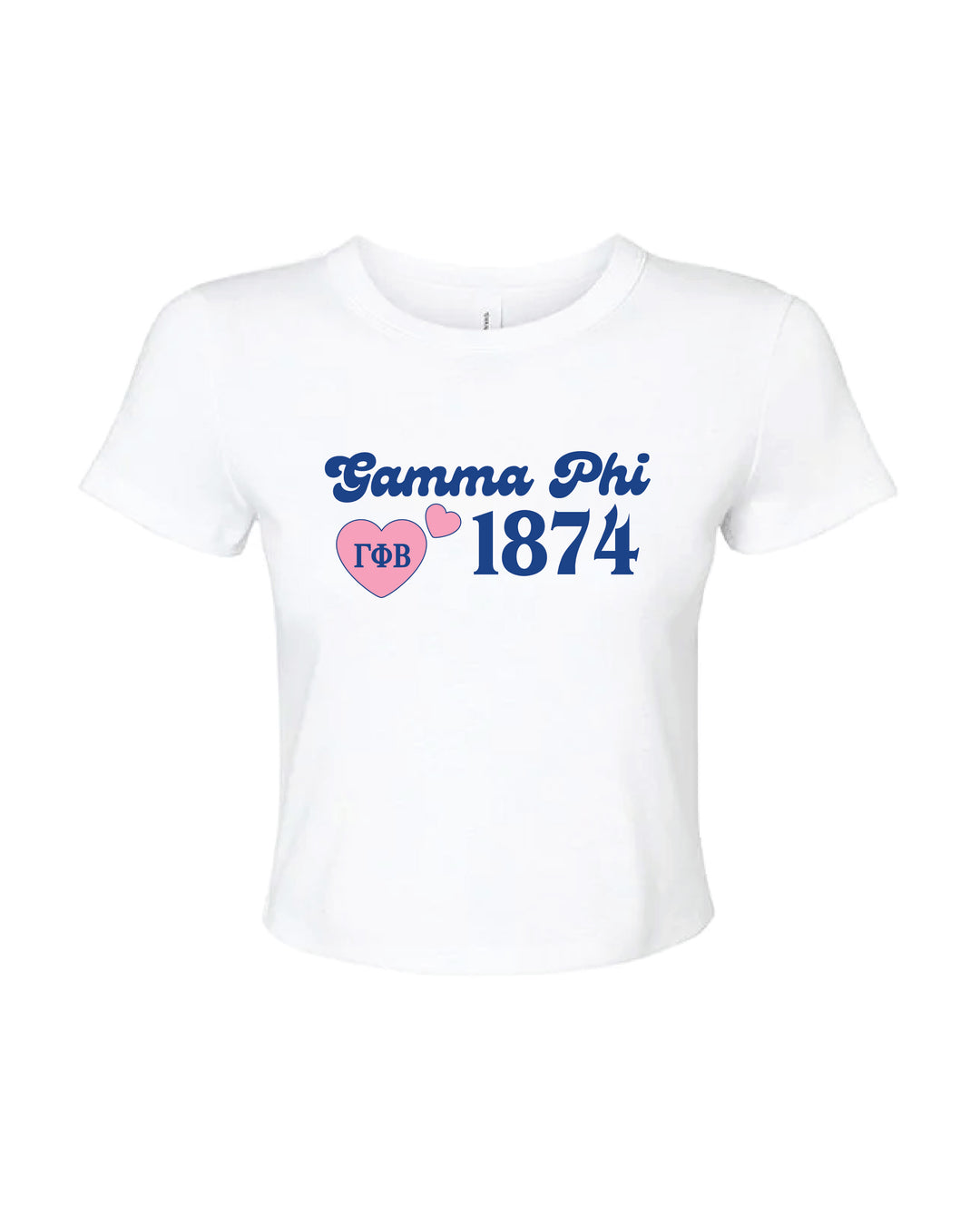 Pink Heart Sorority Baby Tee
