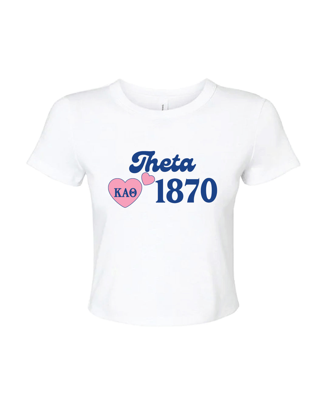 Pink Heart Sorority Baby Tee