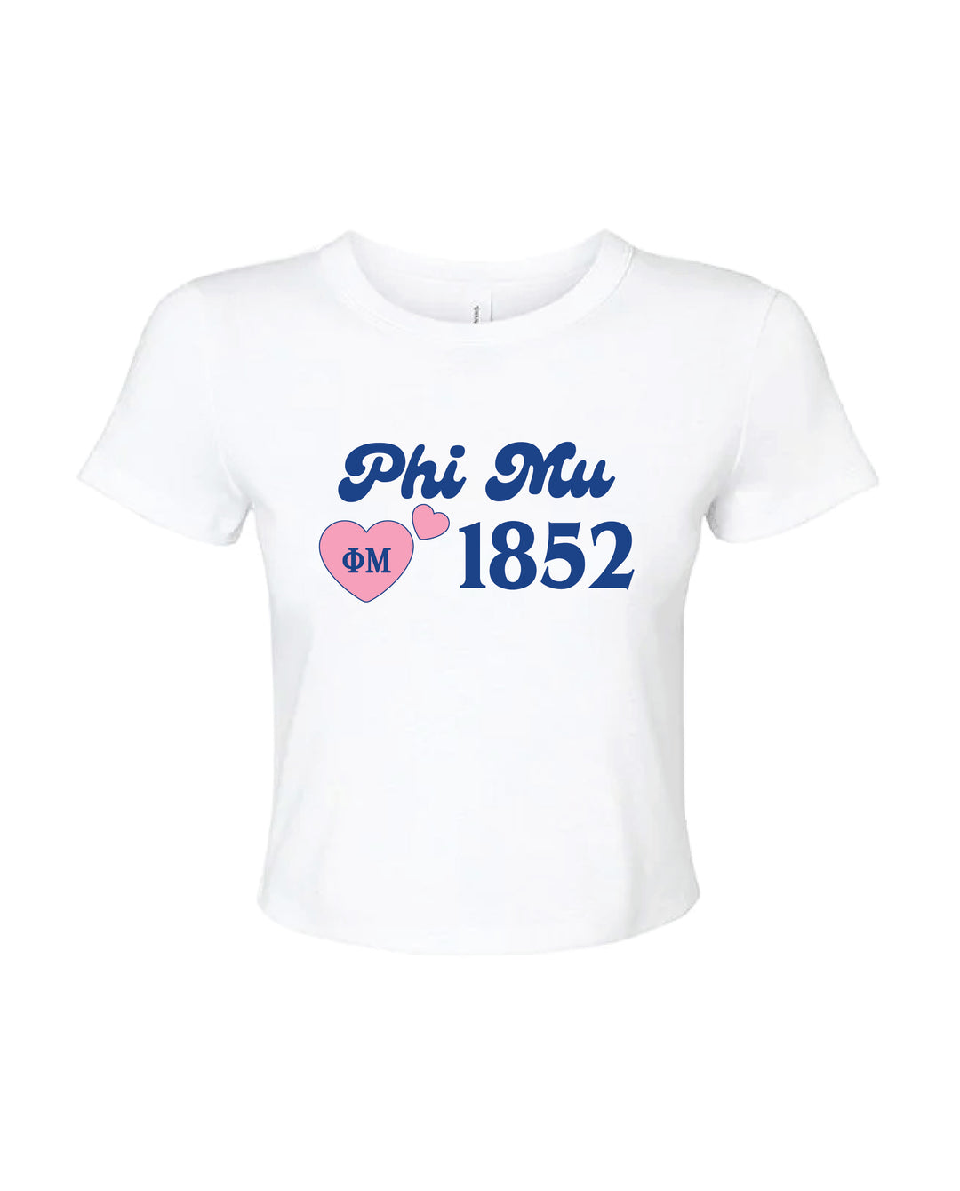 Pink Heart Sorority Baby Tee