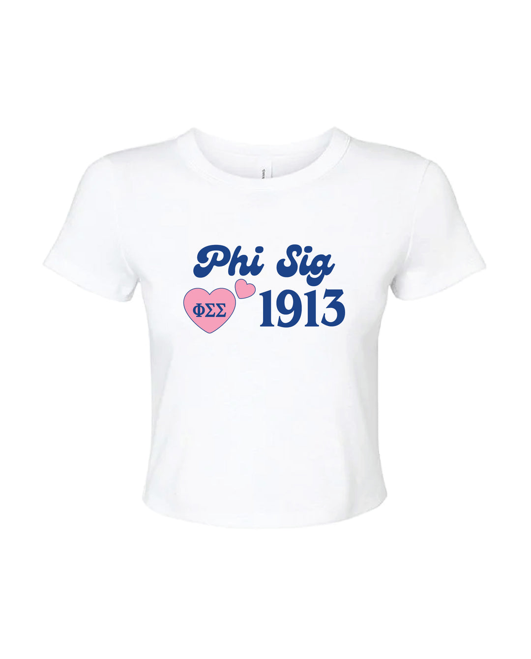 Pink Heart Sorority Baby Tee