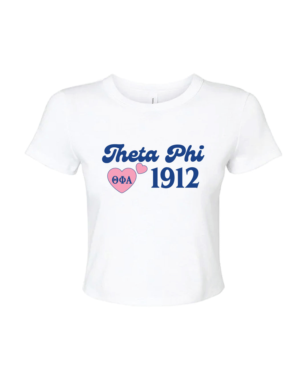 Pink Heart Sorority Baby Tee