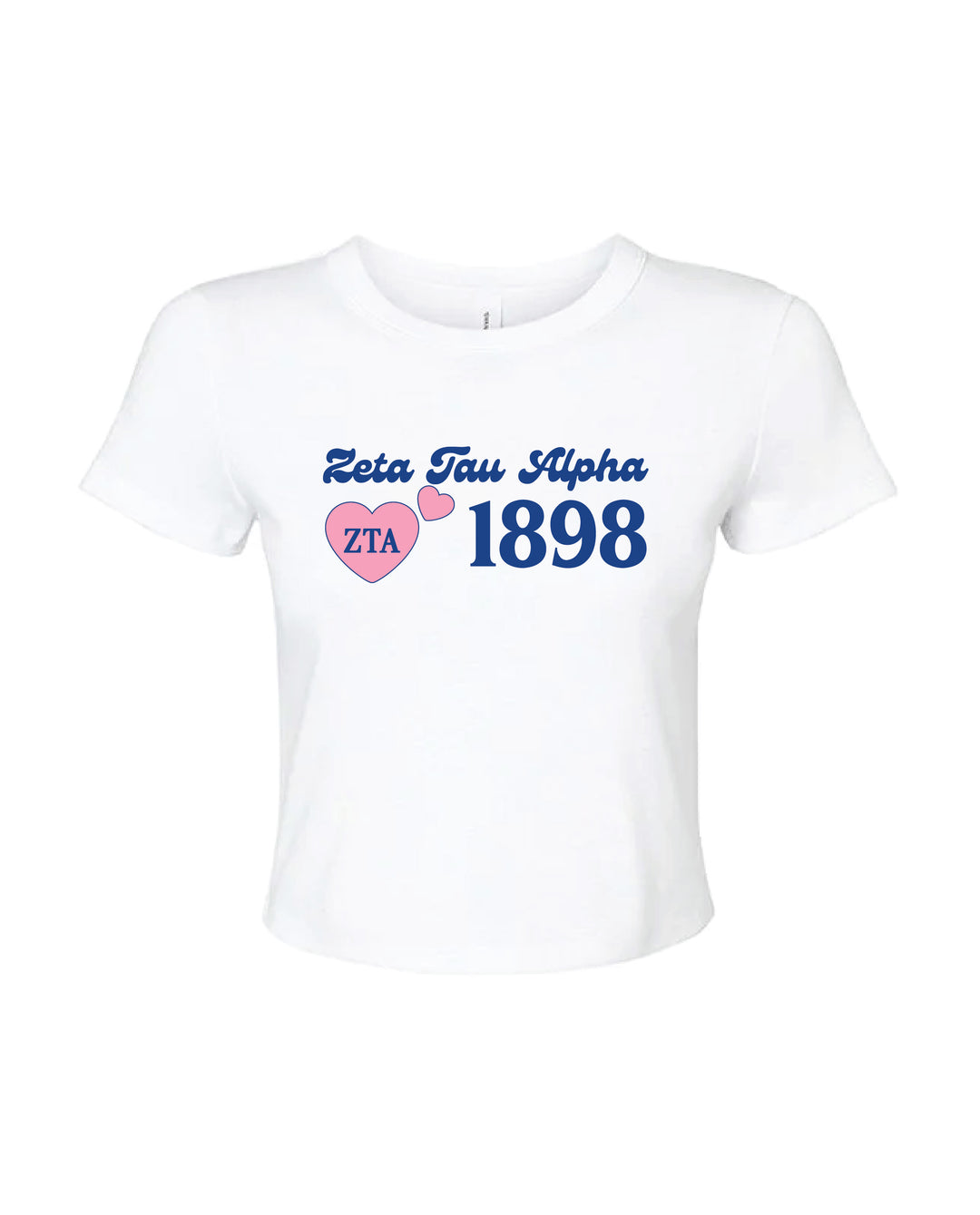 Pink Heart Sorority Baby Tee