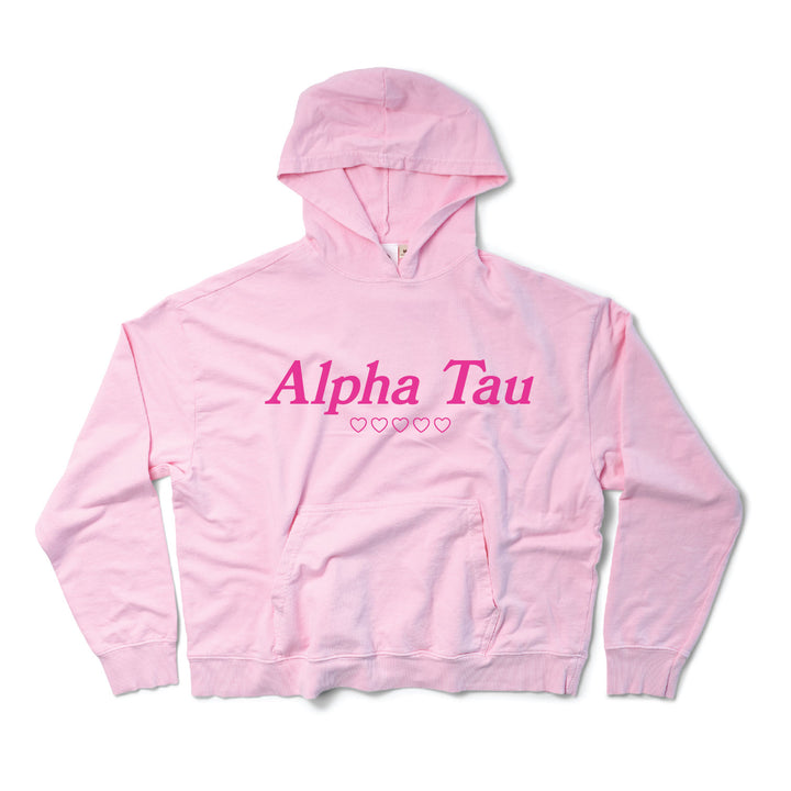 Bubblegum Heart Sorority Light Weight Hoodie